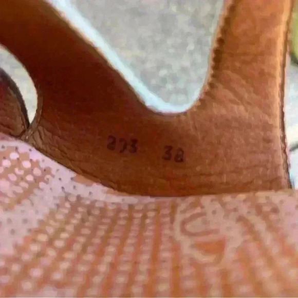 The Art Company Heel Sandals Women 7/7.5 Turquoise Rubber Sole 38 EUC Summer - Picture 10 of 10